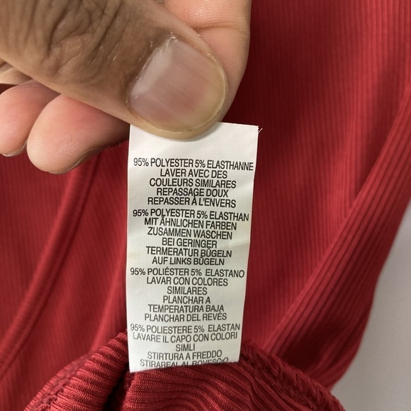 PrettyLittleThing Ribbed Tie Side Wrap Top Size 6 - Picture 8 of 9